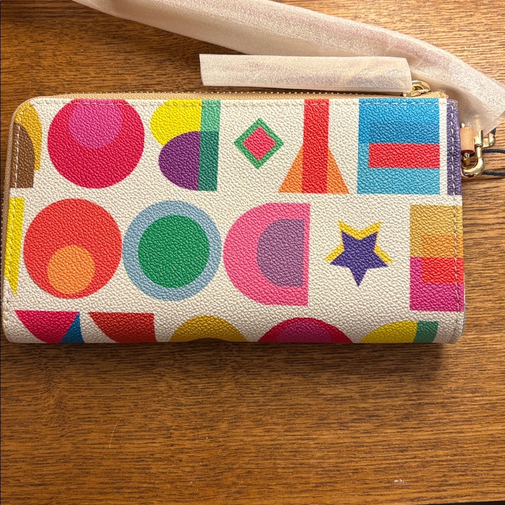 ๐ DOONEY & BOURKE Art Deco Folded Zip Wristlet - Picture 3 of 5